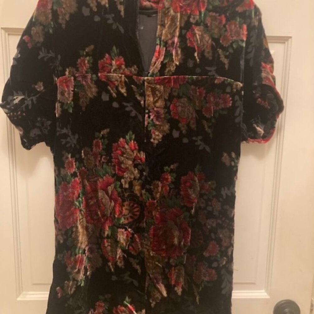 Zara floral velvet dress - Picture 3 of 7
